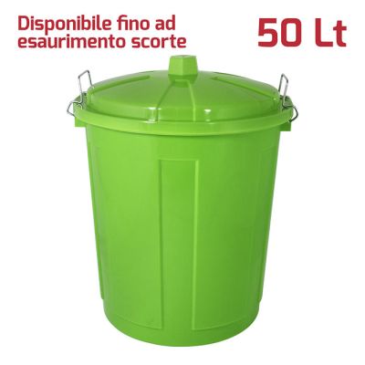 Big Bin 50Lt con Chiusure Verde Brillante