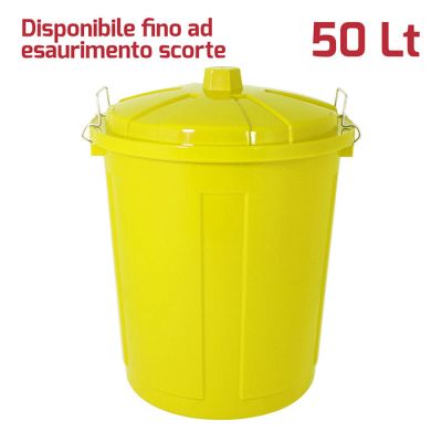 Big Bin 50Lt con Chiusure Giallo