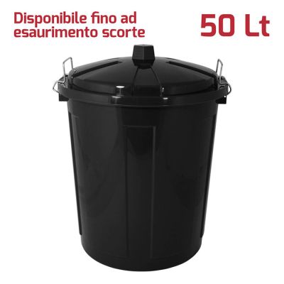 Big Bin 50Lt con Chiusure Nero