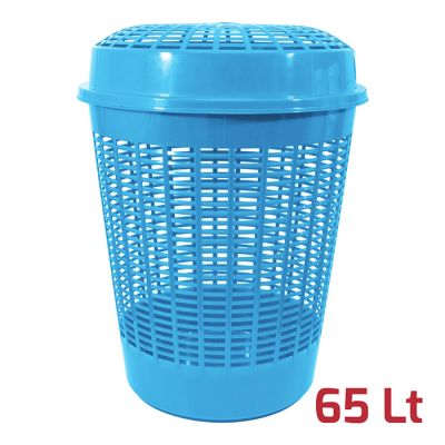 Cesta Europa con coperchio Celeste