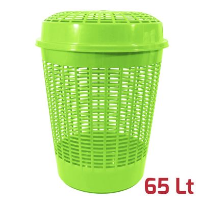 Cesta Europa con coperchio Verde Brillante