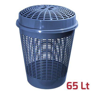 Cesta Europa con coperchio Blu Avio