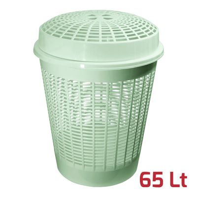Cesta Europa con coperchio Verde Salvia