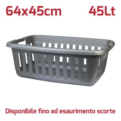 Cesta Biancheria Athena Silver