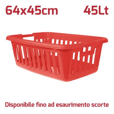 Cesta Biancheria Athena Rosso Brillante