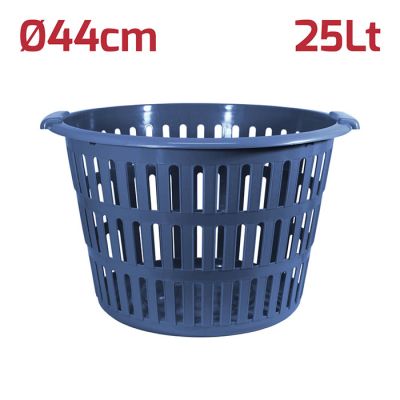 Cesta Biancheria Rotonda Blu Avio