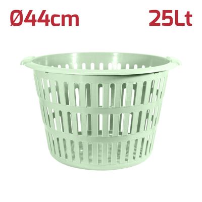 Cesta Biancheria Rotonda Verde Salvia