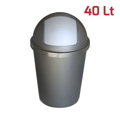 Bidone Zeuss 40Cl Antracite con Battola Silver