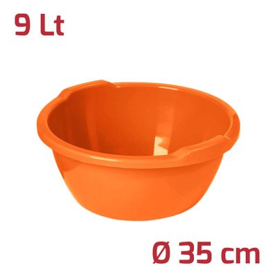 Bacinella Rotonda D35Cm 9L Arancio Brillante