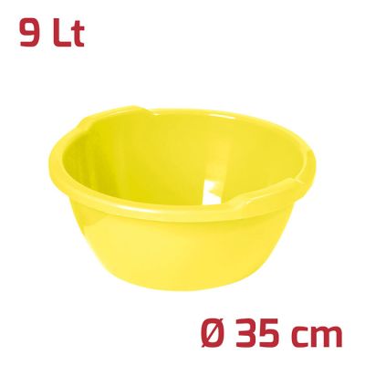 Bacinella Rotonda D35Cm 9L Giallo