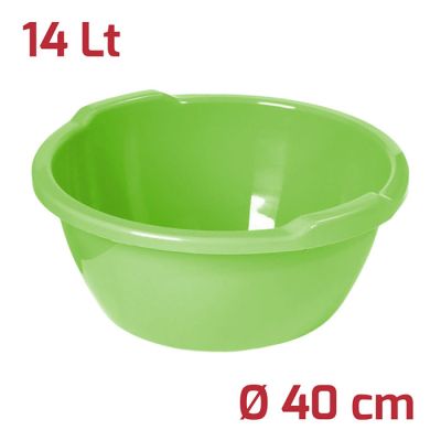 Bacinella Rotonda D40Cm 14L Verde Brillante
