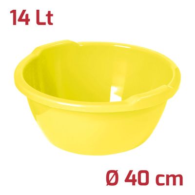 Bacinella Rotonda D40Cm 14L Giallo
