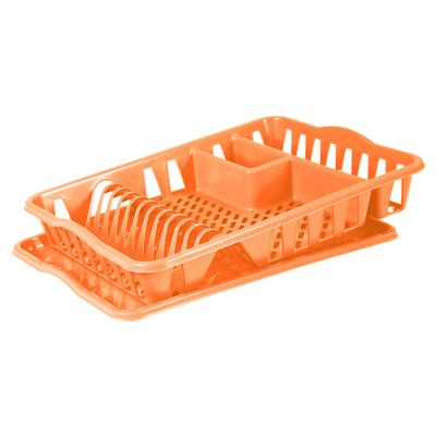 Scolapiatti con Vassoio Arancio