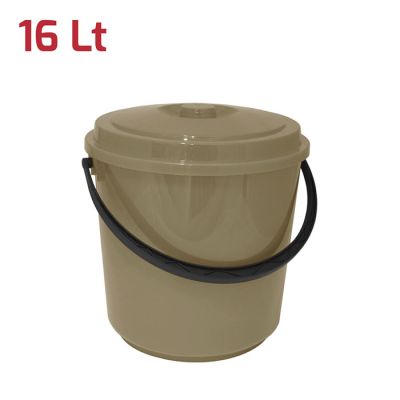 Bidone Immondizia 16Lt Grigio Tortora