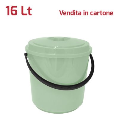 Bidone Immondizia 16Lt Verde Salvia