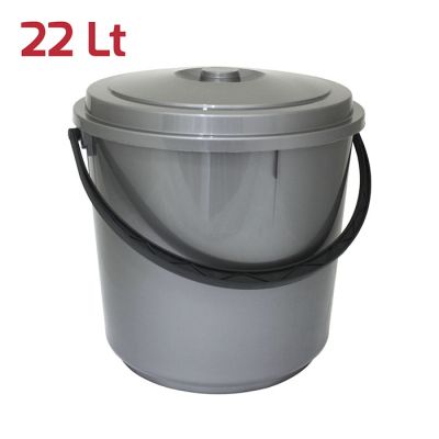 Bidone Immondizia 22Lt Silver