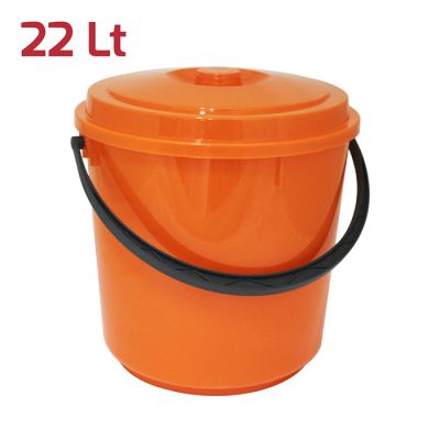 Bidone Immondizia 22Lt Arancio