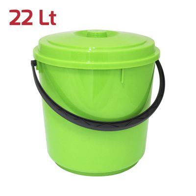 Bidone Immondizia 22Lt Verde Brillante