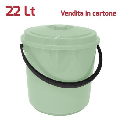 Bidone Immondizia 22Lt Verde Salvia