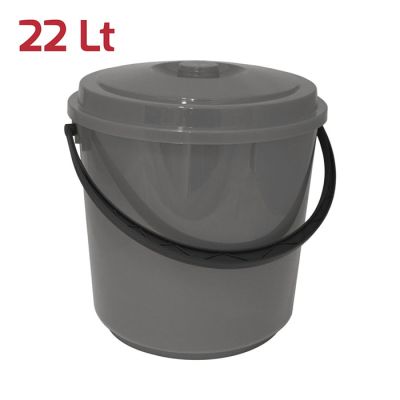 Bidone Immondizia 22Lt Grigio Talpa