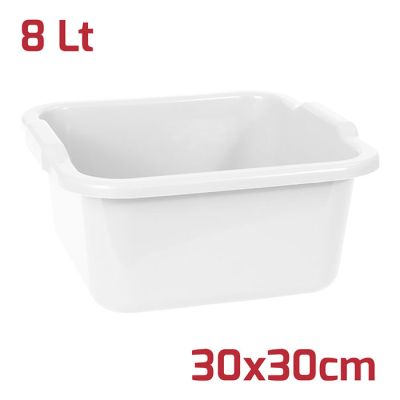 Bacinella Quadra 30x30cm 8L Bianca