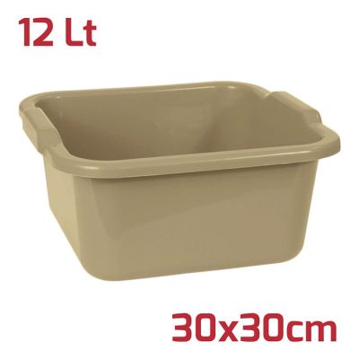 Bacinella Quadra 30x30cm 8L Mocha