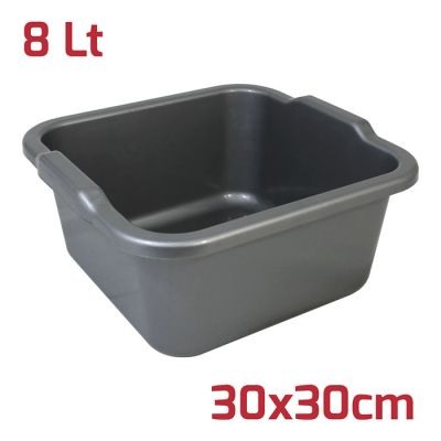 Bacinella Quadra 30x30cm 8L Silver