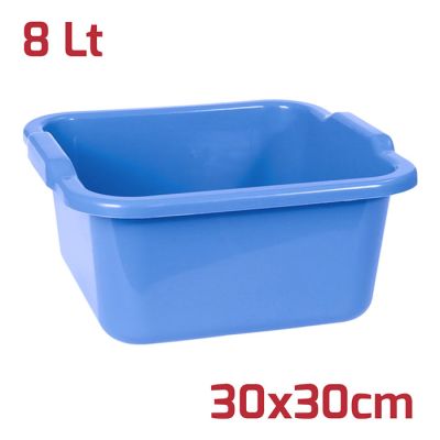 Bacinella Quadra 30x30cm 8L Celeste