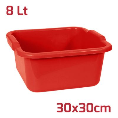 Bacinella Quadra 30x30cm 8L Rossa