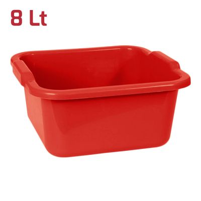 Bacinella Quadra 30x30cm 8L Rossa