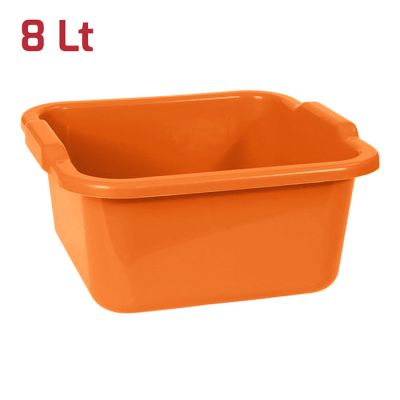 Bacinella Quadra 30x30cm 8L Arancione Brillante