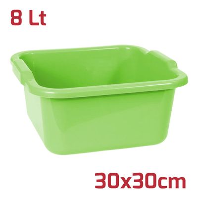 Bacinella Quadra 30x30cm 8L Verde Brillante