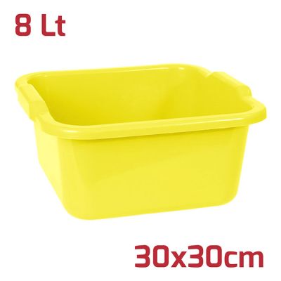 Bacinella Quadra 30x30cm 8L Giallo