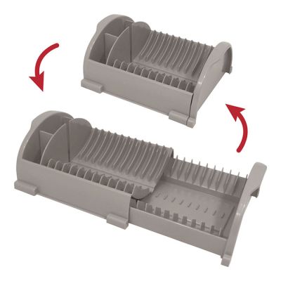 Scolapiatti Regolabile Grigio Caldo