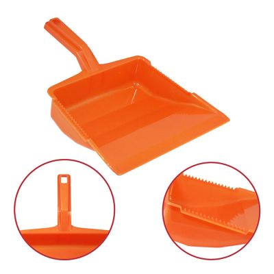 Paletta Immondizia con Manico Quadrato Arancio