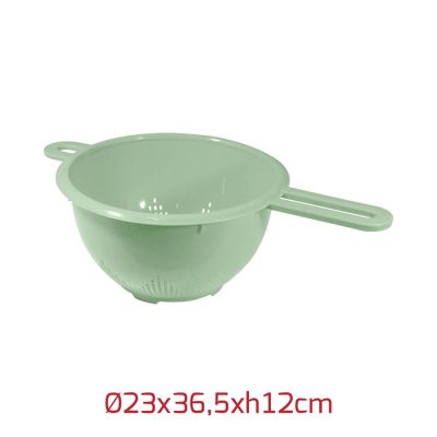 Colariso Sole D23Cm Con Manico Verde Salvia