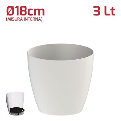 Vaso Fuji 3Lt D18cm Bianco