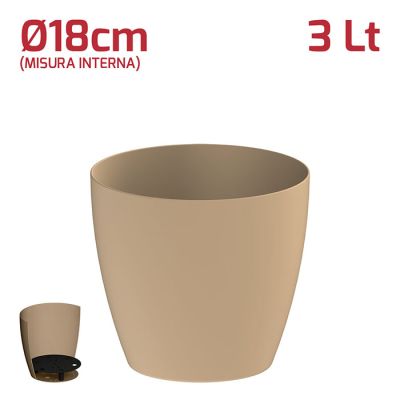 Vaso Fuji 3Lt D18cm Moka
