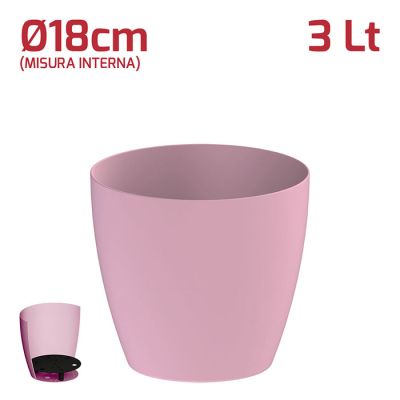 Vaso Fuji 3Lt D18cm Old Pink