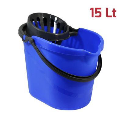 Evergreen Blu con Manico e Strizzatore Antracite