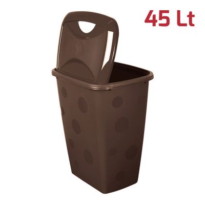 Cesta Portabiancheria Syrio 45Lt Marrone