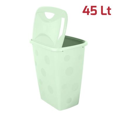 Cesta Portabiancheria Syrio 45Lt Verde Salvia