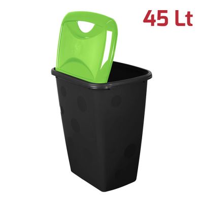 Pattumiera Bubble 45Lt con coperchio Verde Lime