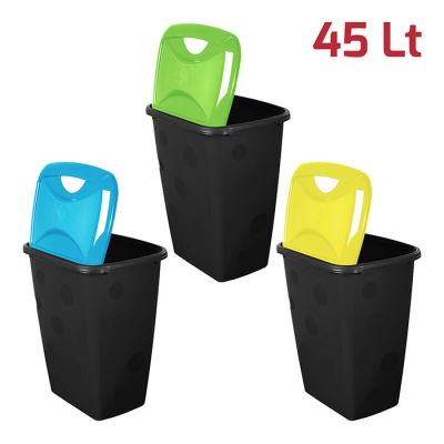 Pattumiera Bubble 45Lt kit 3pcs per Differenziata