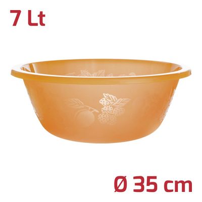 Catino Flower&Fruit Arancio Trasparente