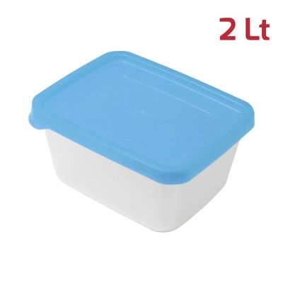 Contenitore Fresko Rett. 2L Cop. Azzurro Trasp.