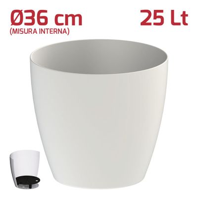 Vaso Fuji 25Lt D36cm Bianco