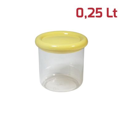 Barattolo Brio Tondo 0,25L Cop. Giallo Pastello