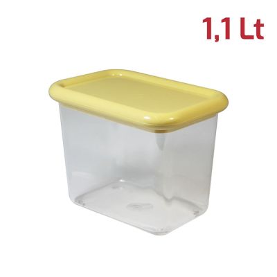Barattolo Brio Rett. 1,1L Cop. Giallo Pastello