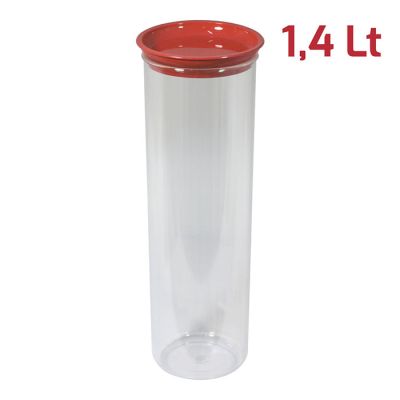 Portaspaghetti Like Tondo 1,4L Coperchio Rosso